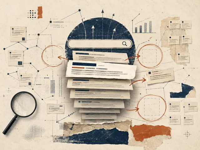 A stack of pages rising into search visibility